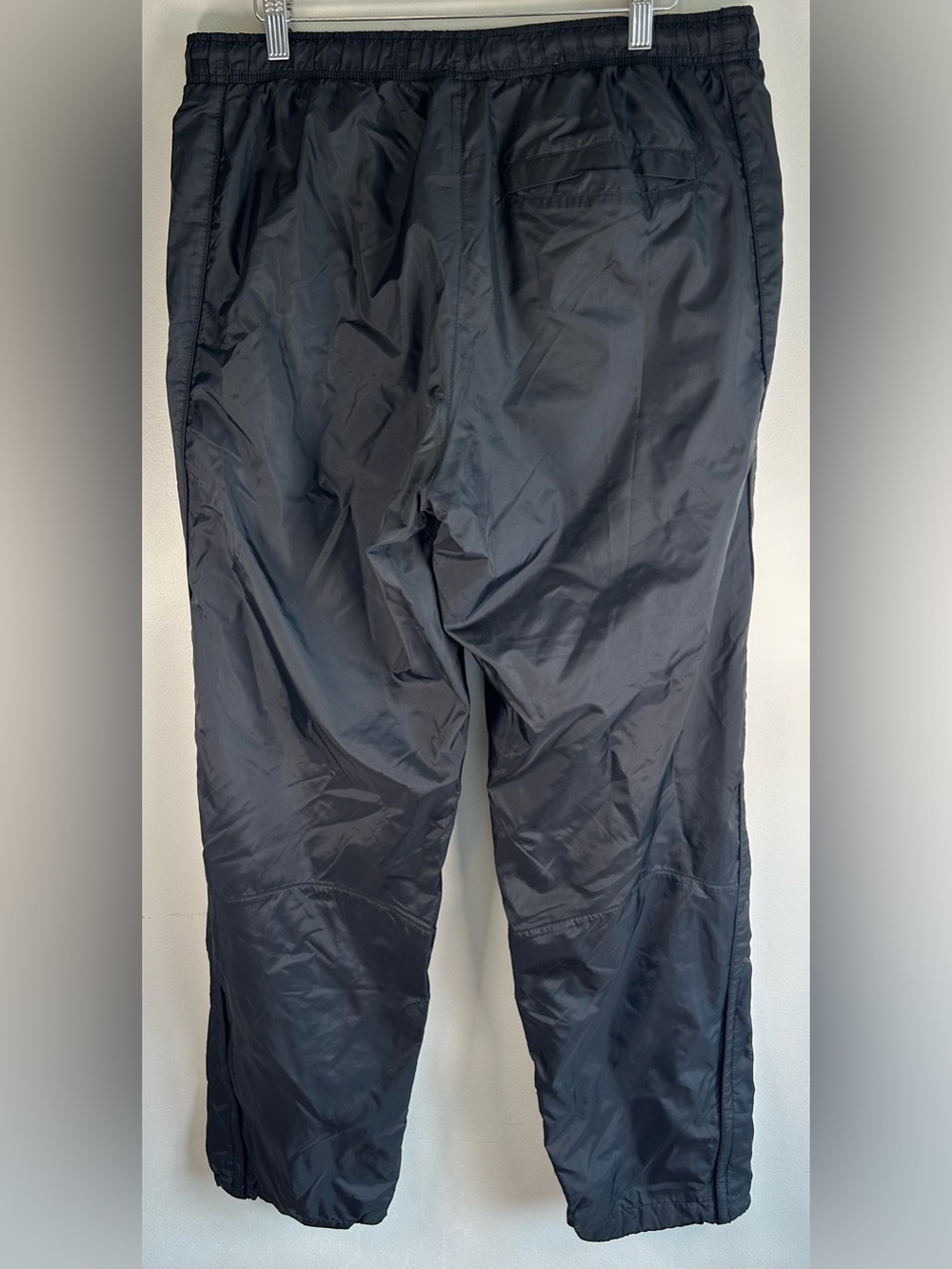 Vintage Nike Men’s Pants Sz L Track Windbreaker Nylon Zipper Cuff Adjustable Y2K - Picture 5 of 9